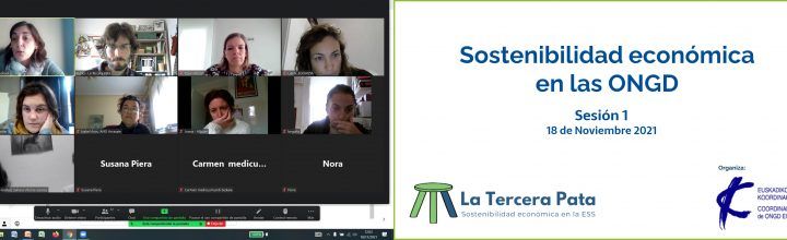 Arrancamos la formación de Sostenibilidad Económica con la CONGD Arrancamos la formación de Sostenibilidad Económica con la CONGD